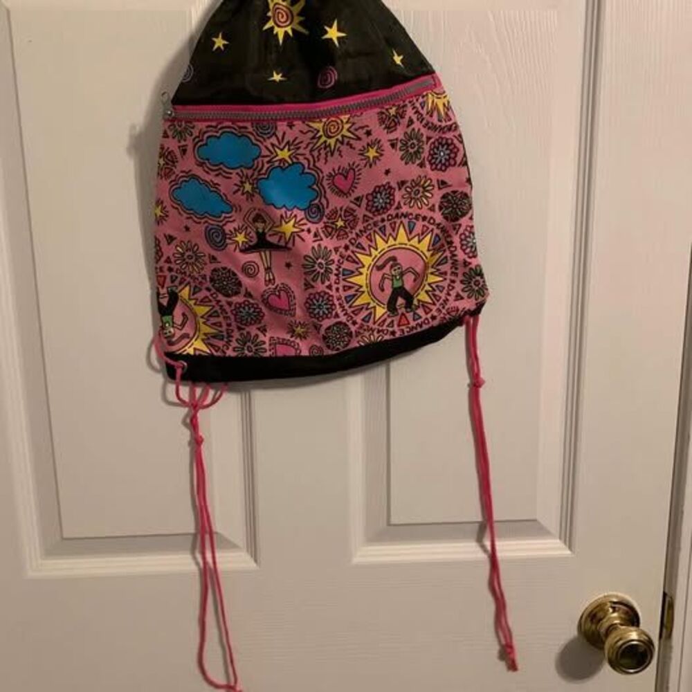 Dance Themed Drawstring Backpack